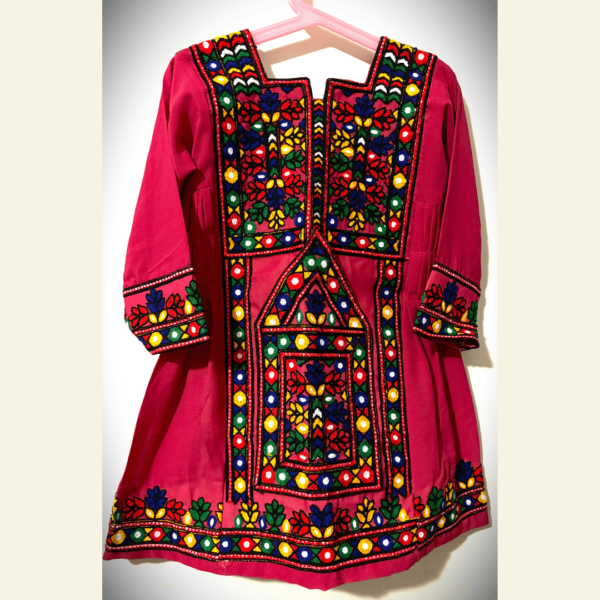 Red Baby Balochi 2 Piece Suit