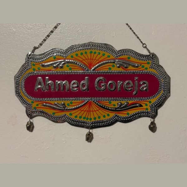 Customized Hanging Truck Art Name Plate